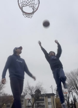 Basketball outdoors